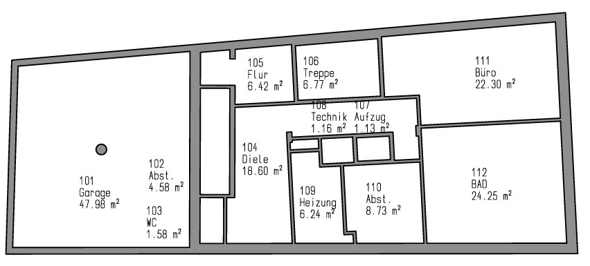 Grundriss EG Einfamilienhaus K�ln