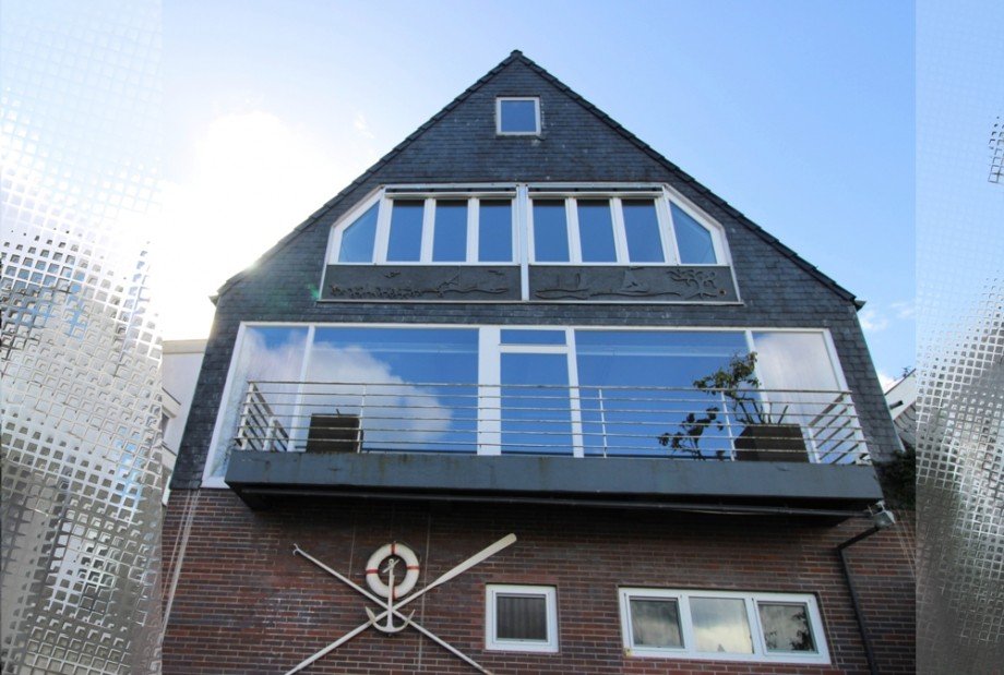 Ansicht vom Rhein Einfamilienhaus K�ln